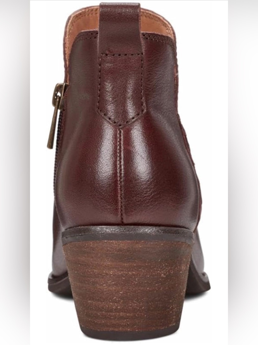 ♥️♥️ Earth Women's Marisole Block Heel Booties - Medium Brown 12 M - Picture 4 of 6